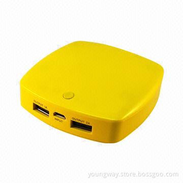 6,000mAh Capacity Power Banks for Mobile Phones, 5V at 1A Input